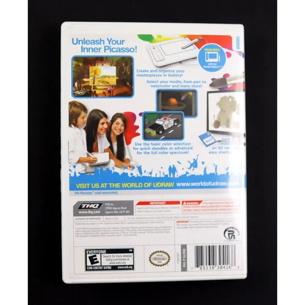 U Draw Wii Nintendo Studio Complete‎ Game Only Tested Works